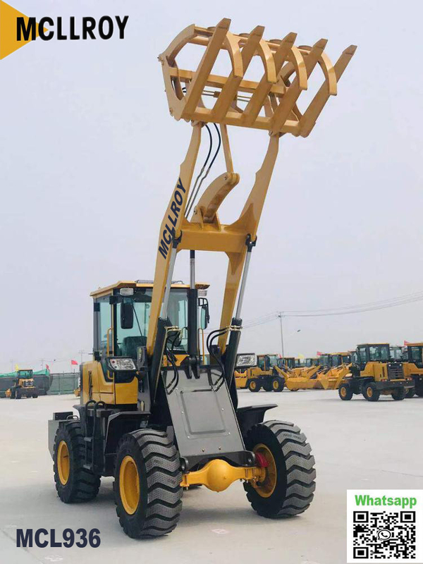 Articulated 2.5 Ton Wheel Loader , Compact Mining Front End Loader For Industrial