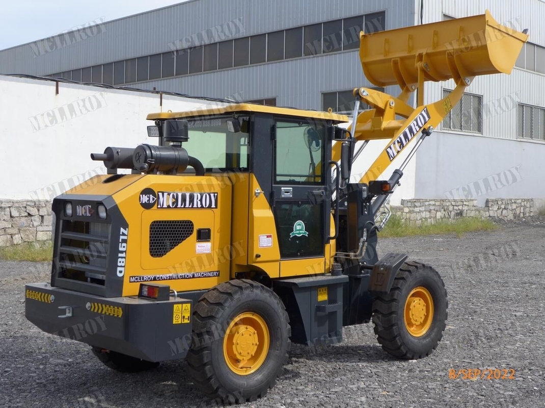 Multifunctional 1.5 Ton Wheel Loader In Agriculture Garden 1650mm Wheel Base