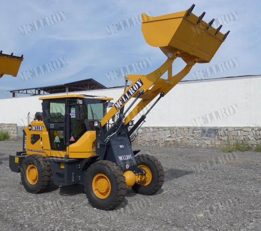 Multifunctional 1.5 Ton Wheel Loader In Agriculture Garden 1650mm Wheel Base