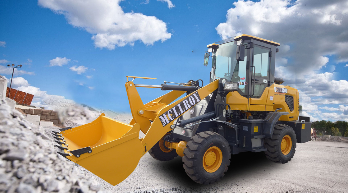 Powerful Wheel Loader Machine Changfa 490 Supercharged Engine 1500-2000 Kg Load Capacity