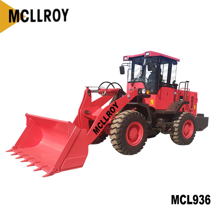 Industrial Small 2.5 Ton Wheel Loader 2200kg Rated Load With CVT Gear Box