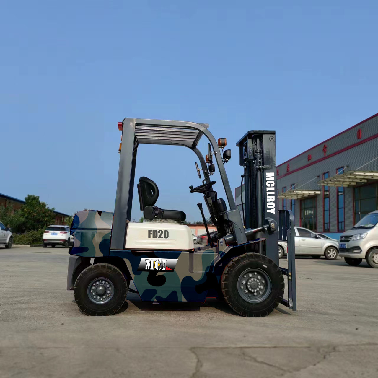 Safety Features Counterweight Forklift Truck Fork Length 920/1070/1220/1500 Mm