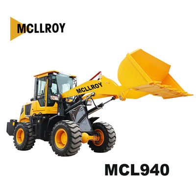 3500 mm Max.Dump Clearance Compatto caricatore a ruote anteriori 2200kg Rate Load Mini caricatore a ruote anteriori
