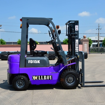 12° Autocarro elevatore a forchetta a motore diesel con inclinazione del mastello FD15 pneumatico anteriore 6.50-10-10PR