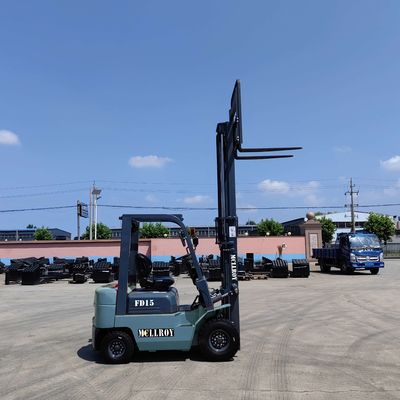 1500mm Fork Size Diesel Powered Forklift FD15 Max Working Speed 13.5 Km/H